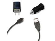 USB Data Cable AC Wall Car Charger for Samsung Galaxy Mini 2 II GT S6500