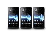 Lot 3X Clear Screen Protector Film Guard Cloth Set for Sony Xperia Go ST27i