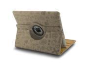 360 Rotating Magnetic Leather Case Smart Cover Swivel Stand for iPad 2 3 Grey