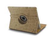 360 Rotating Magnetic Leather Case Smart Cover Swivel Stand for iPad 2 3 Vanilla
