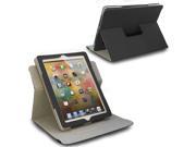 For iPad 2 3 4 360¡ã Rotating Swivel Stand PU Leather Protective Case Cover Black