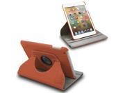New For Apple iPad Mini Croc 360° Rotating PU Leather Case Cover Stand Orange