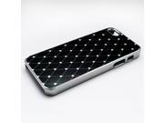Black Stylish Brushed Chrome Protective Hard Back Case Cover for iPhone 5 5G