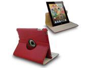 Red Crocodile 360° Swivel Smart Leather Case for iPad 2 3 the New iPad 4 4th