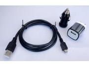 USB Cable AC Wall Car Charger for Verizon Samsung Galaxy S 2 II SCH R760X