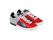 Puma 50 50 PP High Risk Red Limestone Grey Mens Lace Up Sneakers