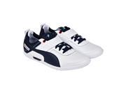Puma BMW MS MCH White BMW Team Blue Mens Lace Up Sneakers
