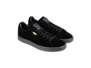 Puma Suede Classic Mono Iced Black Team Gold Mens Lace Up Sneakers