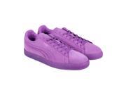 Puma Suede Emboss Iced Fluo Purple Cactus Flower Mens Lace Up Sneakers
