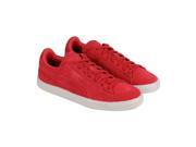 Puma Suede Classic Colored High Risk Red Black Mens Lace Up Sneakers