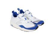 Puma Blaze Of Glory Primary White Snorkel Blue Mens Lace Up Sneakers