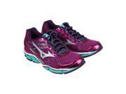 Mizuno Wave Enigma Violet Grey Green Womens Athletic Running Shoes