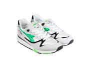 Diadora V7000 Og White Green Fluo Mens Athletic Running Shoes