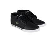 Lacoste Ampthill Lcr3 Spm Black Black Black Mens Lace Up Sneakers