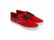 Radii The Jax Scarlet Paisley Mens Lace Up Sneakers