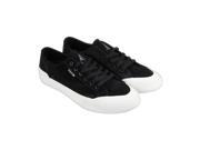 HUF Classic Lo Black Bone Mens Lace Up Sneakers