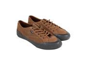 HUF Classic Lo Brown Black Mens Lace Up Sneakers