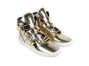 Radii Straight Jacket Liquid Gold Leather Mens High Top Sneakers