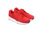 Puma R698 Allover Suede High Risk Red White Black Mens Lace Up Sneakers