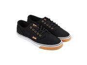 Radii Axel Black Canvas Gum Toe Mens Lace Up Sneakers