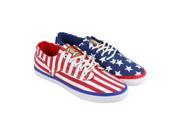 Radii Axel Red White Blue Flag Mens Lace Up Sneakers