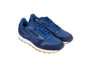 Reebok Classic Leather Perfect Split Pack Noble Blue Collegiate Navy White Gum Mens Athletic Running Shoes