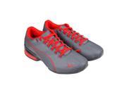 Puma Tazon 6 Wov Quarry Asphalt High Risk Red Mens Athletic Training Shoes