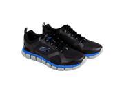 Skechers SkechFlex 2.0 Kominar Black Blue Mens Athletic Training Shoes