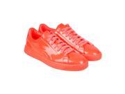 Puma Basket Classic Patent Emboss Red Blast Mens Lace Up Sneakers