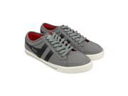 Gola Comet Grey Black Red Mens Lace Up Sneakers