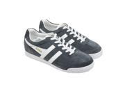 Gola Harrier Suede Graphite Graphite Off White Mens Lace Up Sneakers