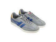 Gola Europa Grey Blue Mens Lace Up Sneakers