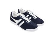 Gola Harrier Suede Navy White Mens Lace Up Sneakers