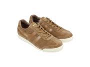 Gola Harrier Suede Tobacco Tobacco Off White Mens Lace Up Sneakers