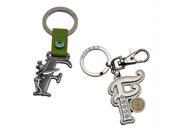 Bundle 2 Items Tinker Bell Letter F Pewter Keychains