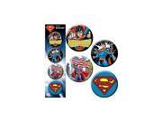 DC Comics Superman Four 4 Piece Button Set