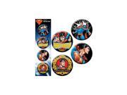 DC Comics Superman Action Four 4 Piece Button Set