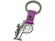 Tinker Bell Letter P Pewter Key Chain