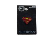 Lapel Pin DC Comics Superman Logo Pewter Colored New Licensed 48386