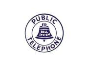 Public Telephone Bell System Porcelain Refrigerator Magnet