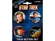 Star Trek 4 Piece Button Set 81452