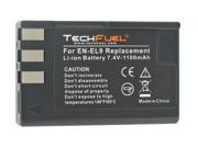 EN EL9 EN EL9a TechFuel Li ion Rechargeable Battery for Nikon Cameras