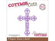 CottageCutz Die 4 X4 Filigree Cross Made Easy