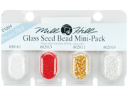 Mill Hill Glass Seed Beads Mini Packs 830mg 4 Pkg 00161 02013 02011 02010