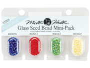 Mill Hill Glass Seed Beads Mini Packs 830mg 4 Pkg 00020 02013 00167 02002