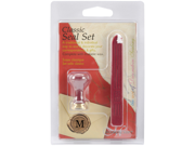 Classic Ceramic Initial Seal Red Traditional Wax Set M