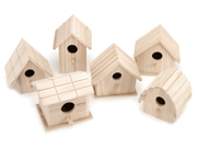 Wood Birdhouse Assortment Assorted Styles Sizes