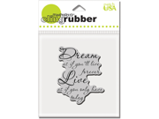 Stampendous Cling Rubber Stamp Dream Forever