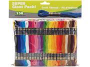 Craft Thread Super Giant Pack 9.14 Meters 150 Pkg Assorted Colors