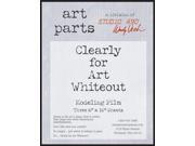 Wendy Vecchi Clearly For Art Modeling Film Sheets 3 Pkg Whiteout 8 X10